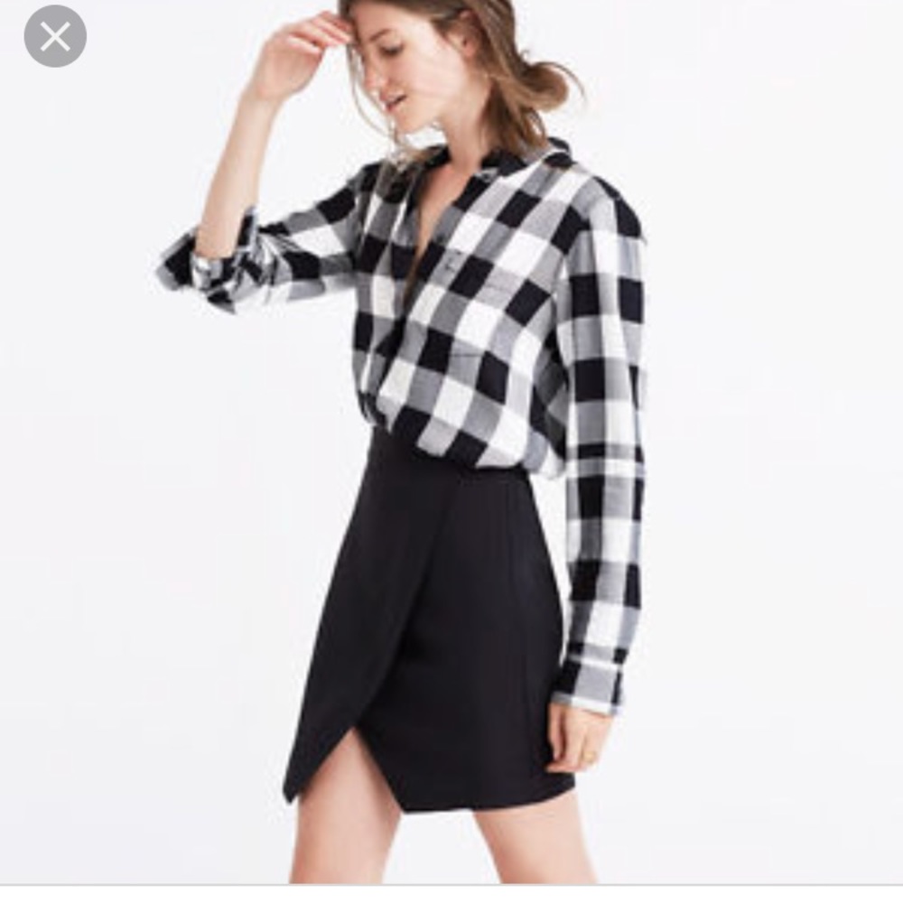 Madewell parkway silky skirt
